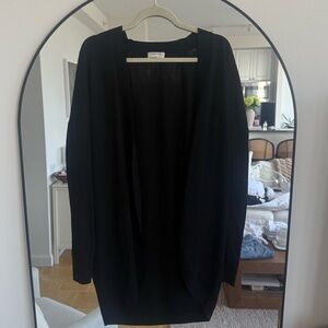 Babaton Black Open-Front Lightweight Cardigan